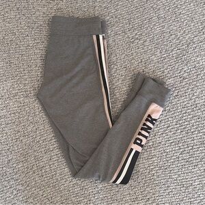 PINK Victoria's Secret Gray and Pink Leggings